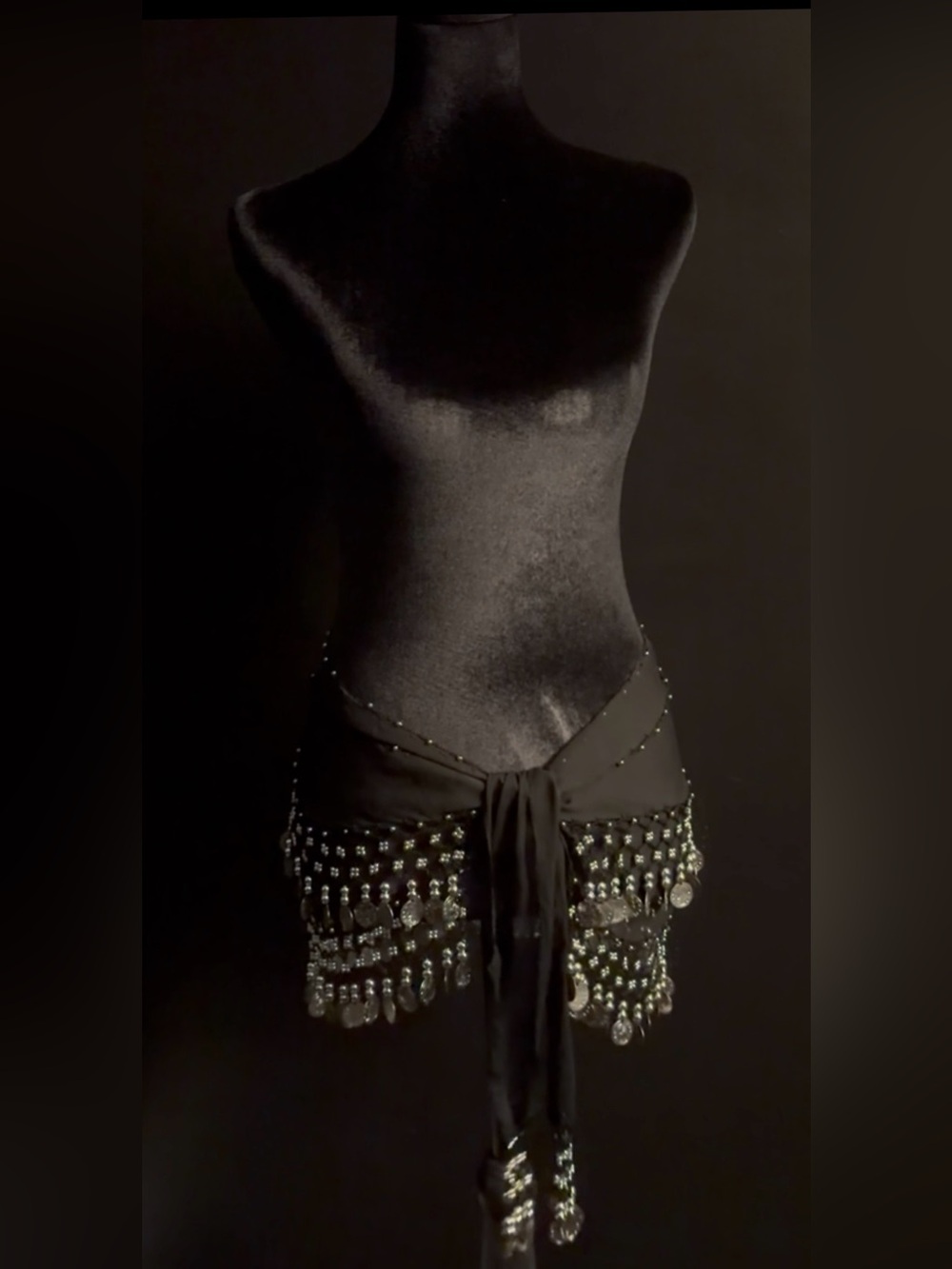 +Vintage+ Tribal Goth/Bellydance Hip Scarf